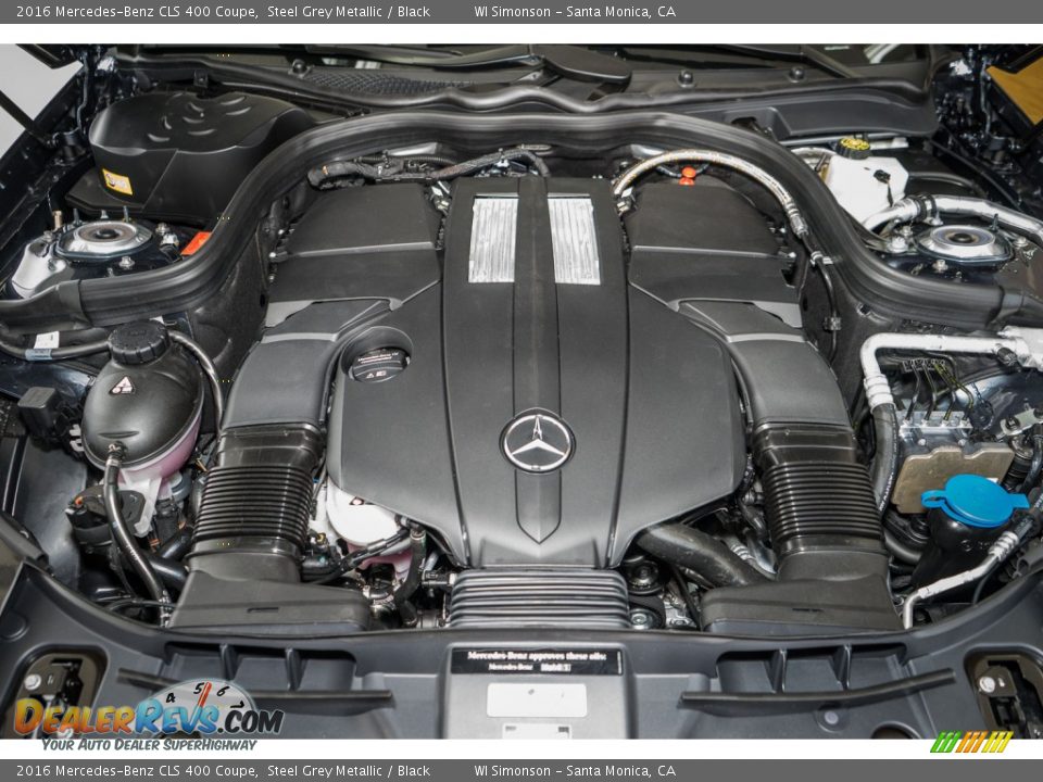 2016 Mercedes-Benz CLS 400 Coupe Steel Grey Metallic / Black Photo #9