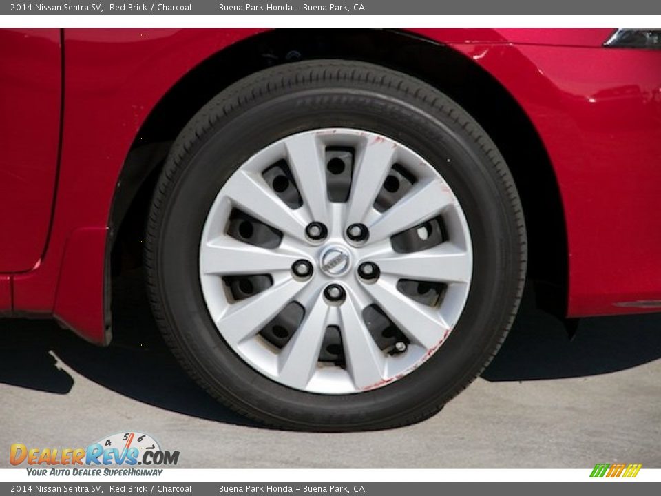 2014 Nissan Sentra SV Red Brick / Charcoal Photo #26