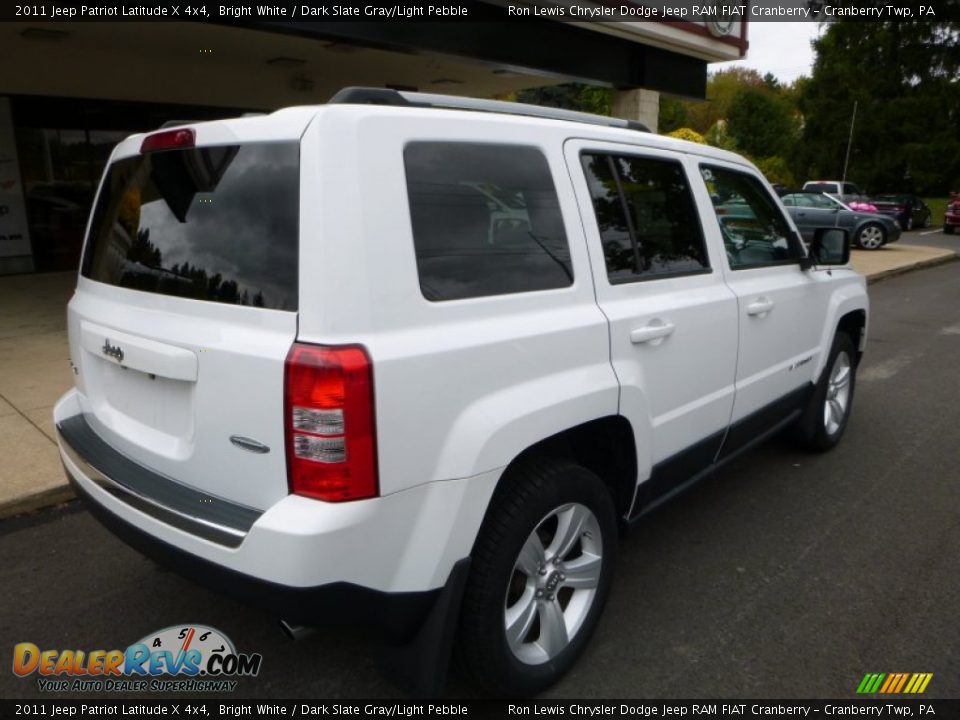 2011 Jeep Patriot Latitude X 4x4 Bright White / Dark Slate Gray/Light Pebble Photo #2