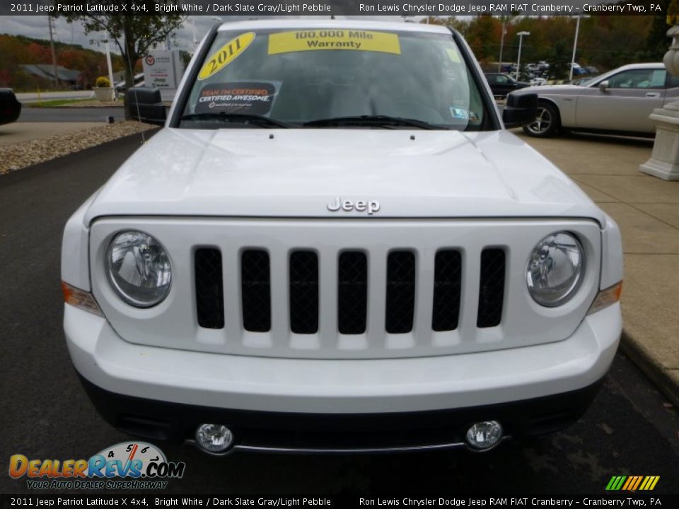 2011 Jeep Patriot Latitude X 4x4 Bright White / Dark Slate Gray/Light Pebble Photo #9