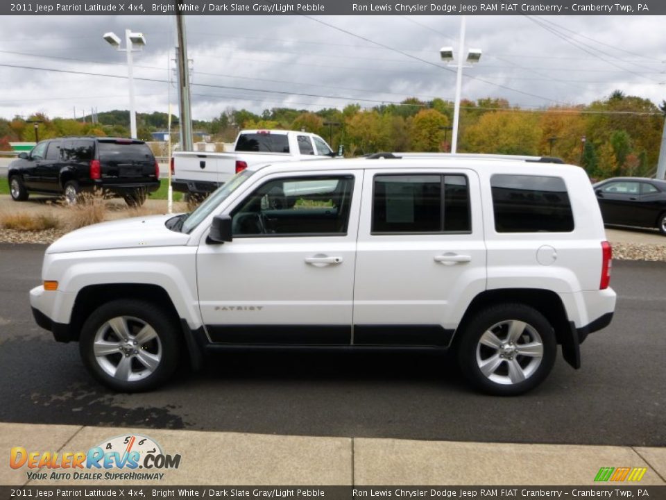 2011 Jeep Patriot Latitude X 4x4 Bright White / Dark Slate Gray/Light Pebble Photo #11