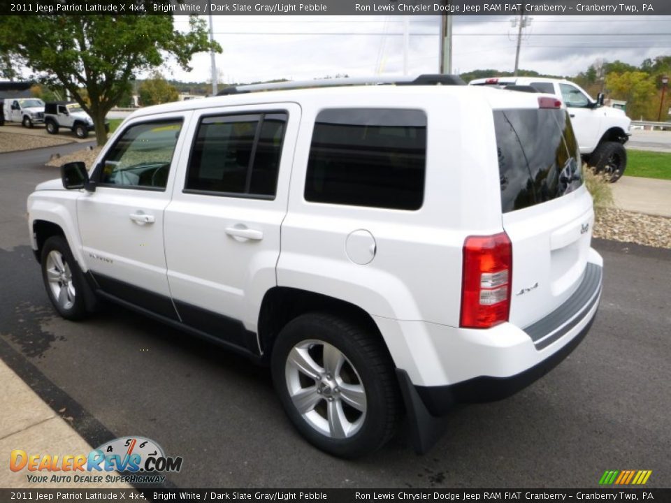 2011 Jeep Patriot Latitude X 4x4 Bright White / Dark Slate Gray/Light Pebble Photo #12