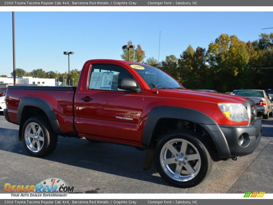 2009 Toyota Tacoma Regular Cab 4x4 Barcelona Red Metallic / Graphite Gray Photo #1