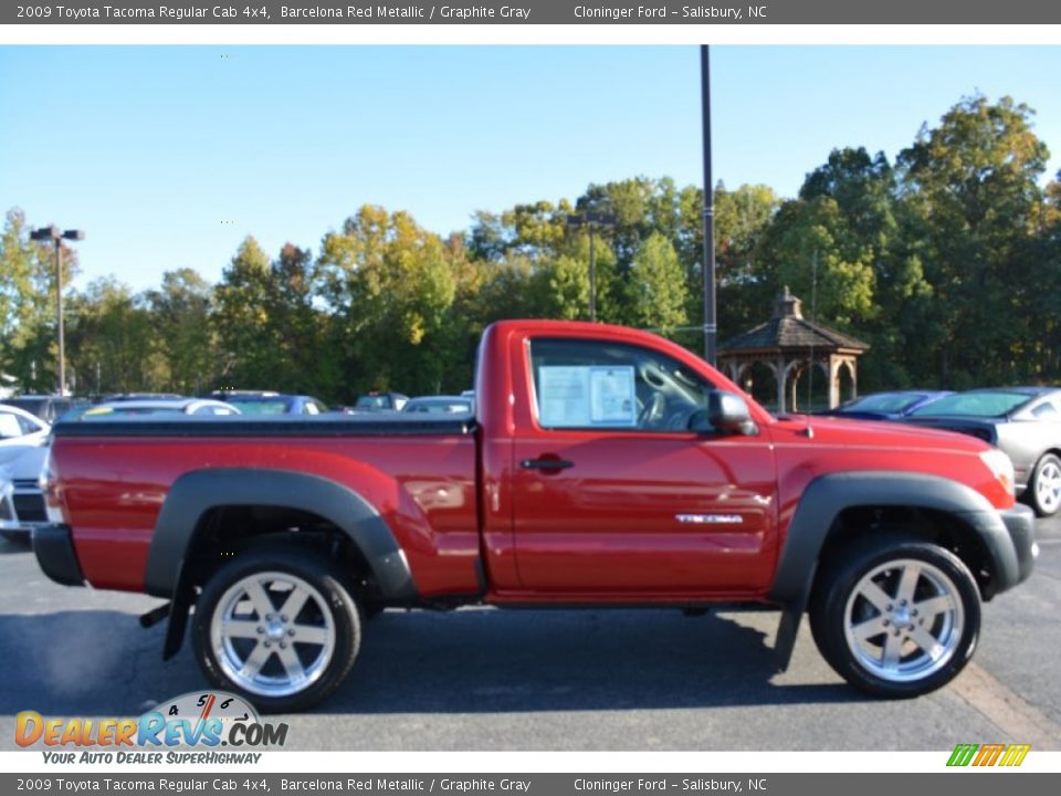 2009 Toyota Tacoma Regular Cab 4x4 Barcelona Red Metallic / Graphite Gray Photo #2