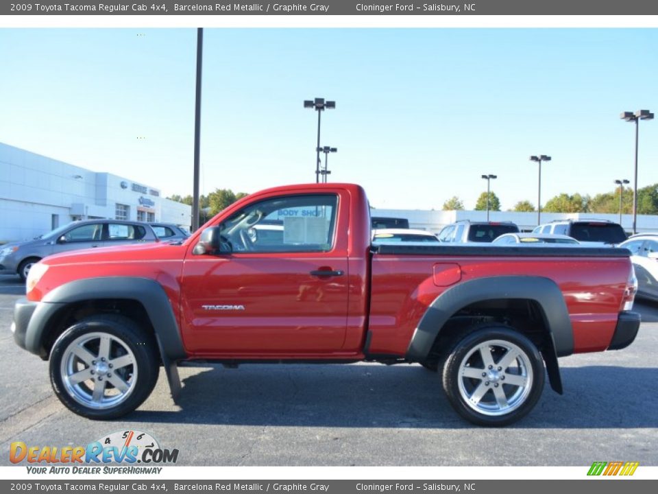 2009 Toyota Tacoma Regular Cab 4x4 Barcelona Red Metallic / Graphite Gray Photo #6