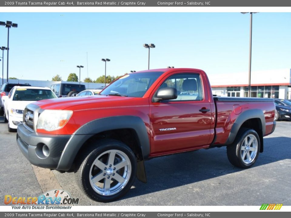 2009 Toyota Tacoma Regular Cab 4x4 Barcelona Red Metallic / Graphite Gray Photo #7