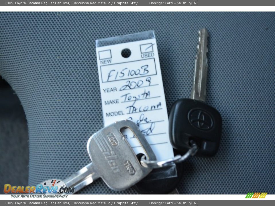 2009 Toyota Tacoma Regular Cab 4x4 Barcelona Red Metallic / Graphite Gray Photo #20