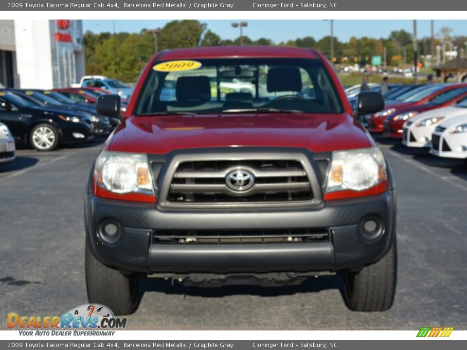 2009 Toyota Tacoma Regular Cab 4x4 Barcelona Red Metallic / Graphite Gray Photo #21