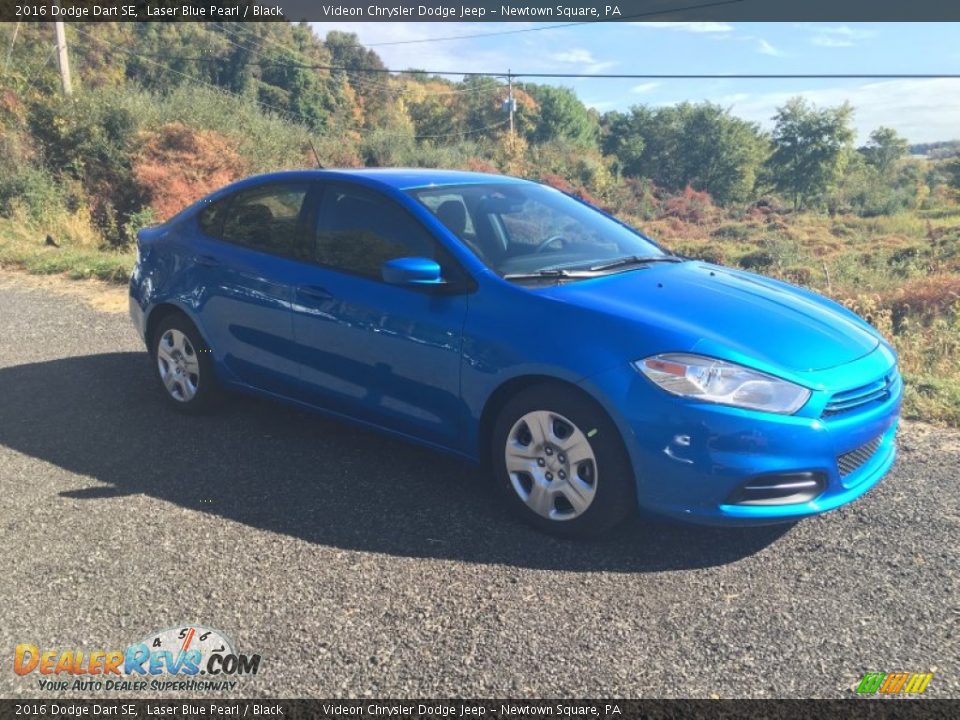 2016 Dodge Dart SE Laser Blue Pearl / Black Photo #2
