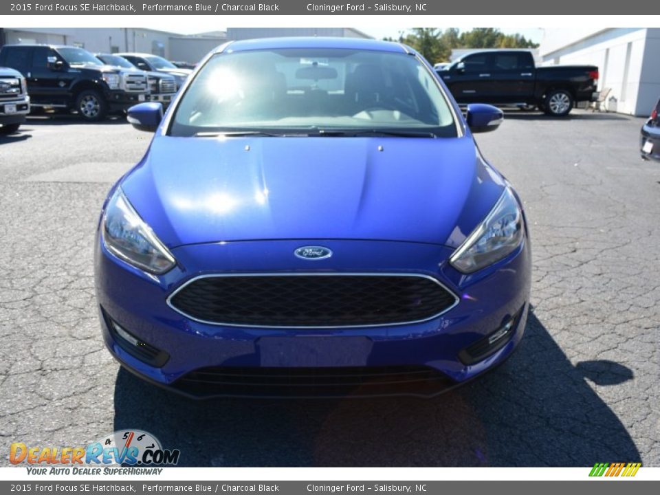 2015 Ford Focus SE Hatchback Performance Blue / Charcoal Black Photo #4
