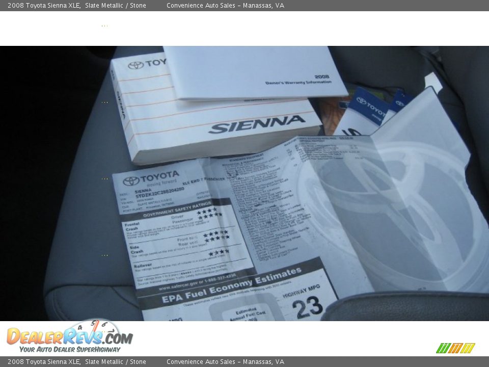 2008 Toyota Sienna XLE Slate Metallic / Stone Photo #26