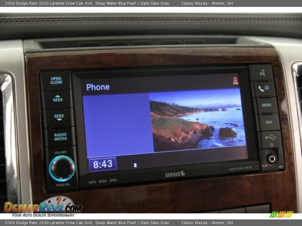 2009 Dodge Ram 1500 Laramie Crew Cab 4x4 Deep Water Blue Pearl / Dark Slate Gray Photo #11
