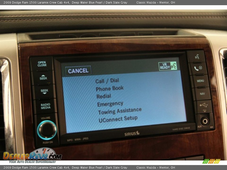 2009 Dodge Ram 1500 Laramie Crew Cab 4x4 Deep Water Blue Pearl / Dark Slate Gray Photo #12
