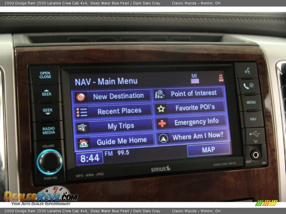 2009 Dodge Ram 1500 Laramie Crew Cab 4x4 Deep Water Blue Pearl / Dark Slate Gray Photo #13