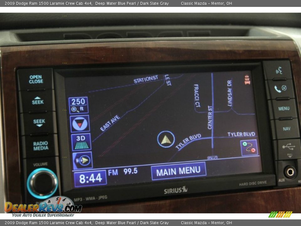 2009 Dodge Ram 1500 Laramie Crew Cab 4x4 Deep Water Blue Pearl / Dark Slate Gray Photo #14