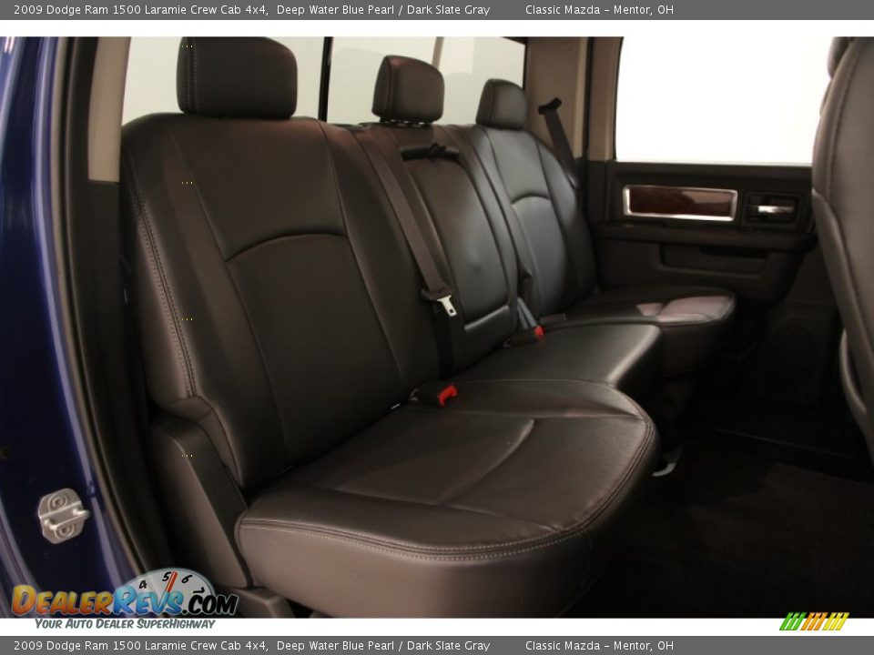 2009 Dodge Ram 1500 Laramie Crew Cab 4x4 Deep Water Blue Pearl / Dark Slate Gray Photo #17