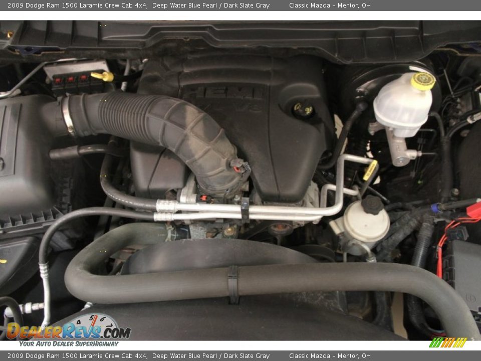 2009 Dodge Ram 1500 Laramie Crew Cab 4x4 Deep Water Blue Pearl / Dark Slate Gray Photo #20