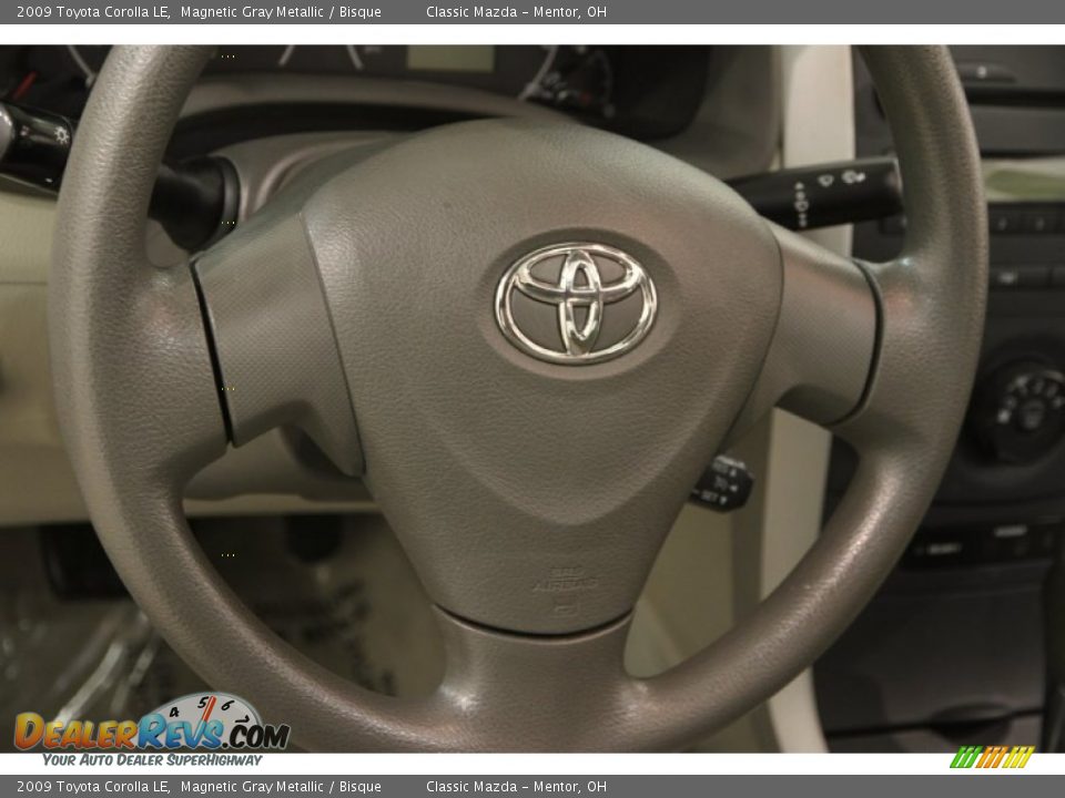 2009 Toyota Corolla LE Magnetic Gray Metallic / Bisque Photo #6