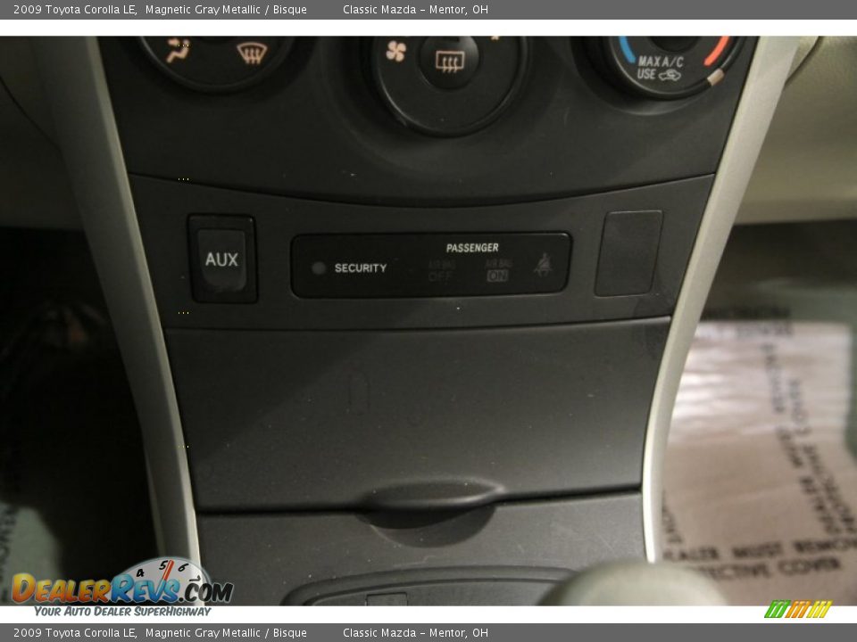 2009 Toyota Corolla LE Magnetic Gray Metallic / Bisque Photo #9