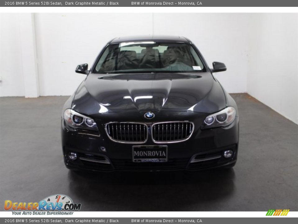 2016 BMW 5 Series 528i Sedan Dark Graphite Metallic / Black Photo #3