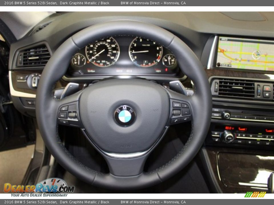 2016 BMW 5 Series 528i Sedan Steering Wheel Photo #9