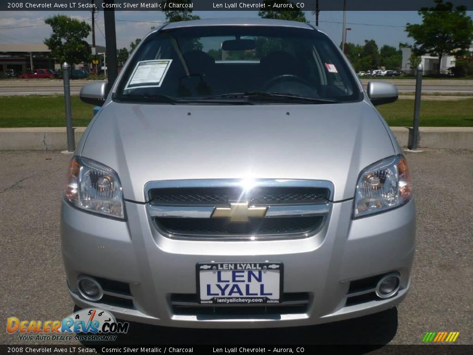 2008 Chevrolet Aveo LT Sedan Cosmic Silver Metallic / Charcoal Photo #2