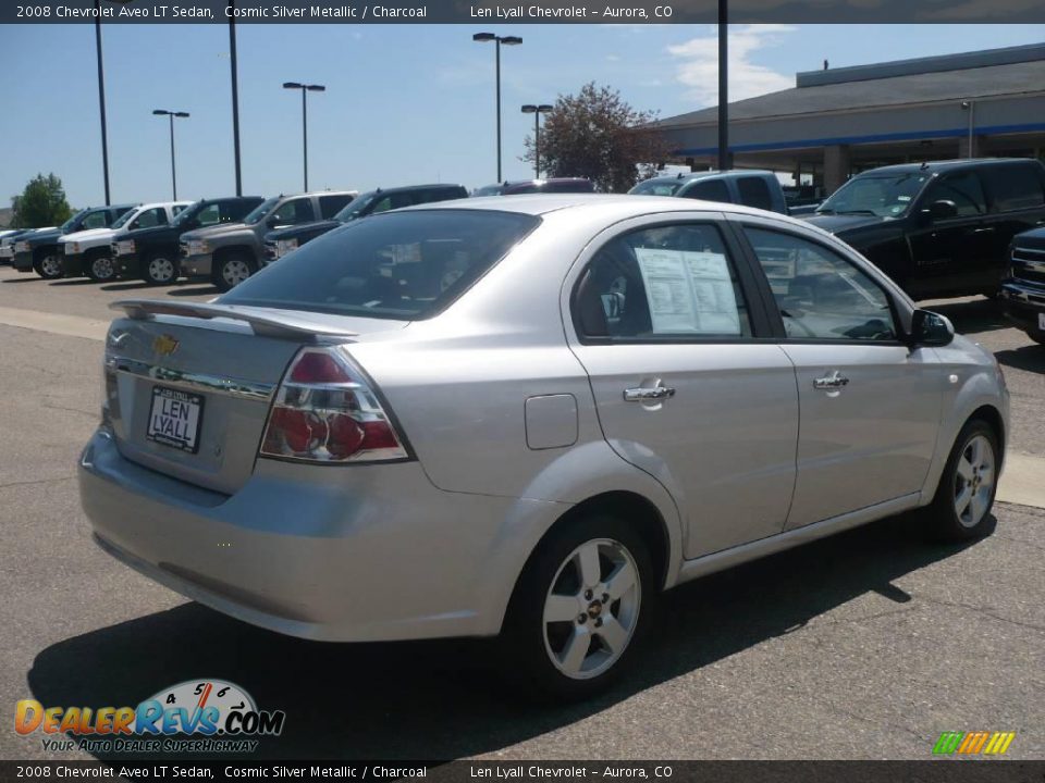 2008 Chevrolet Aveo LT Sedan Cosmic Silver Metallic / Charcoal Photo #6