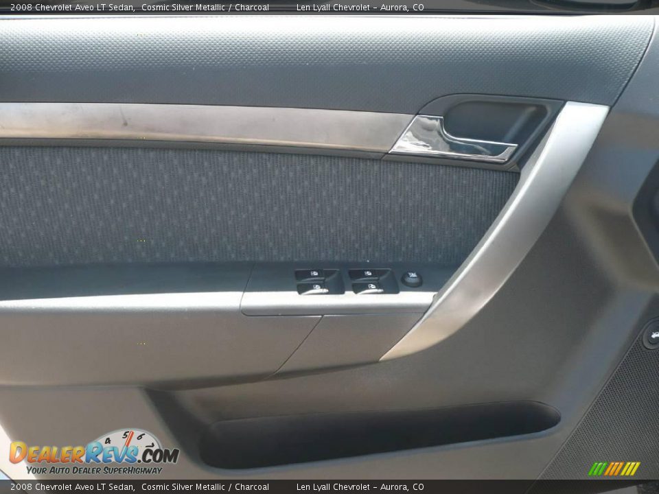 2008 Chevrolet Aveo LT Sedan Cosmic Silver Metallic / Charcoal Photo #7