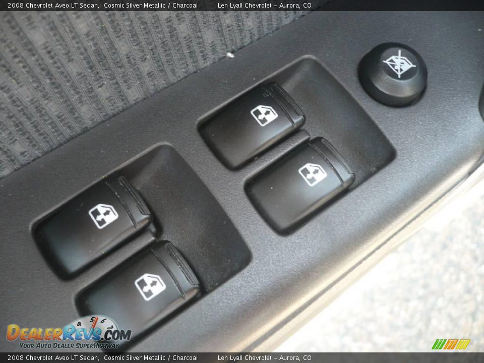 2008 Chevrolet Aveo LT Sedan Cosmic Silver Metallic / Charcoal Photo #8