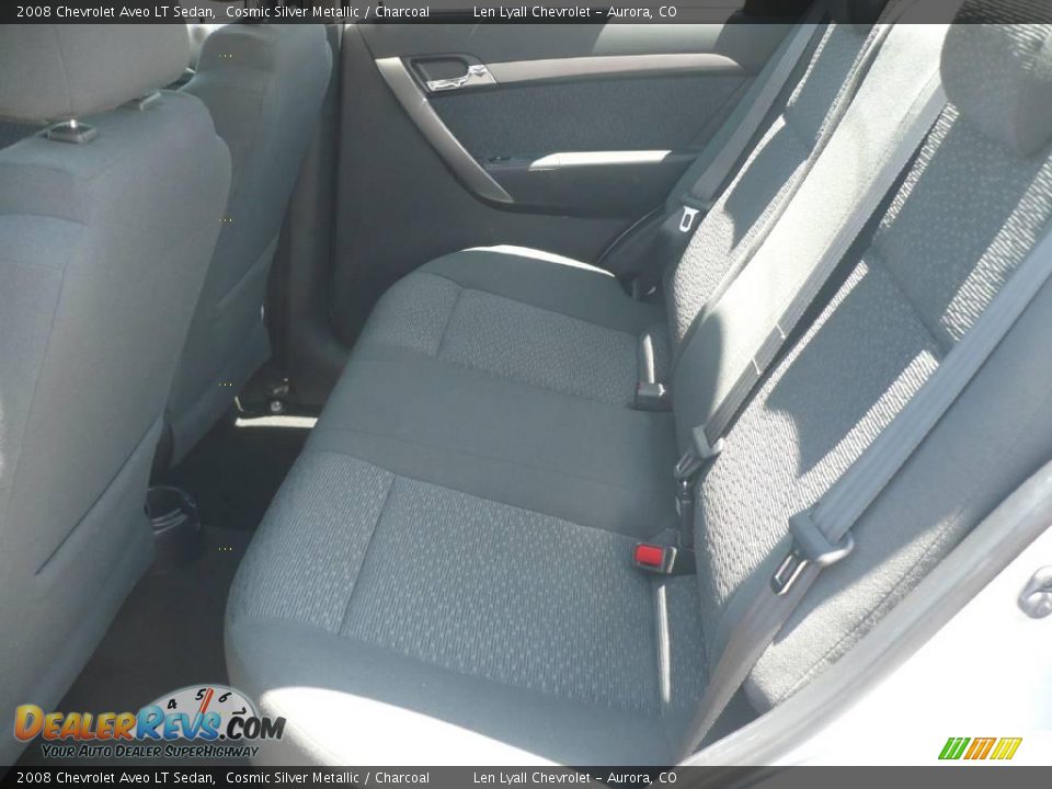 2008 Chevrolet Aveo LT Sedan Cosmic Silver Metallic / Charcoal Photo #10