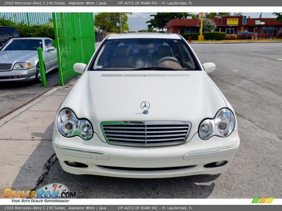 2003 Mercedes-Benz C 240 Sedan Alabaster White / Java Photo #2