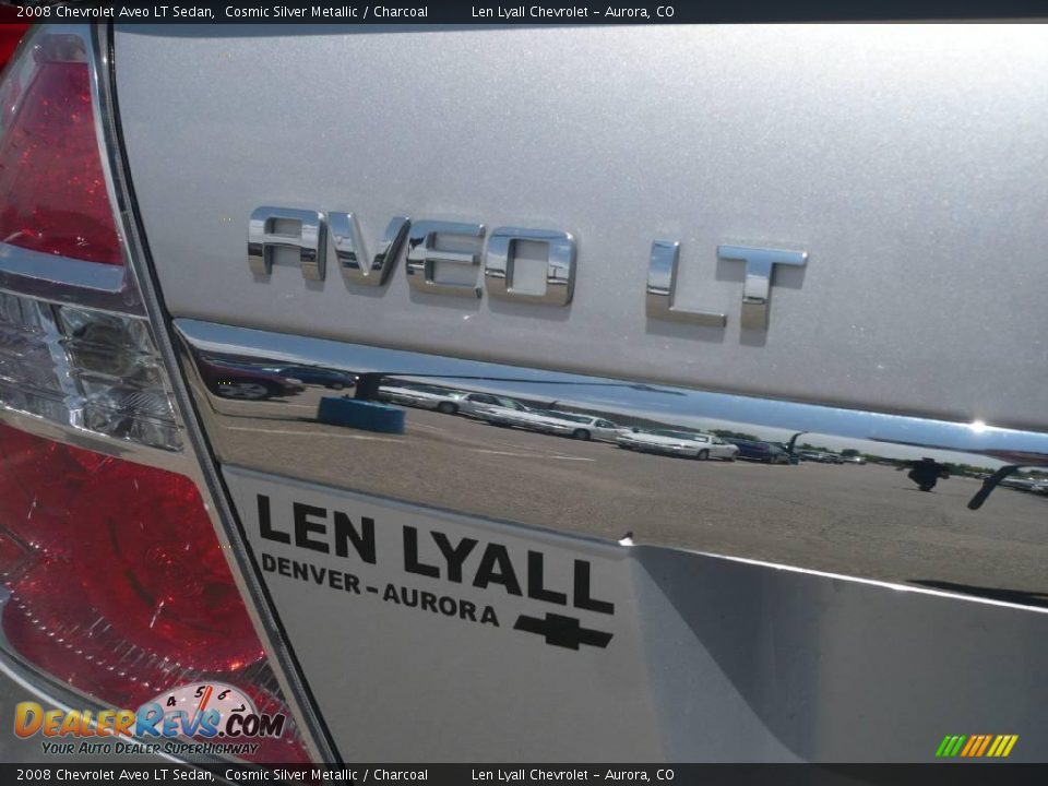 2008 Chevrolet Aveo LT Sedan Cosmic Silver Metallic / Charcoal Photo #12