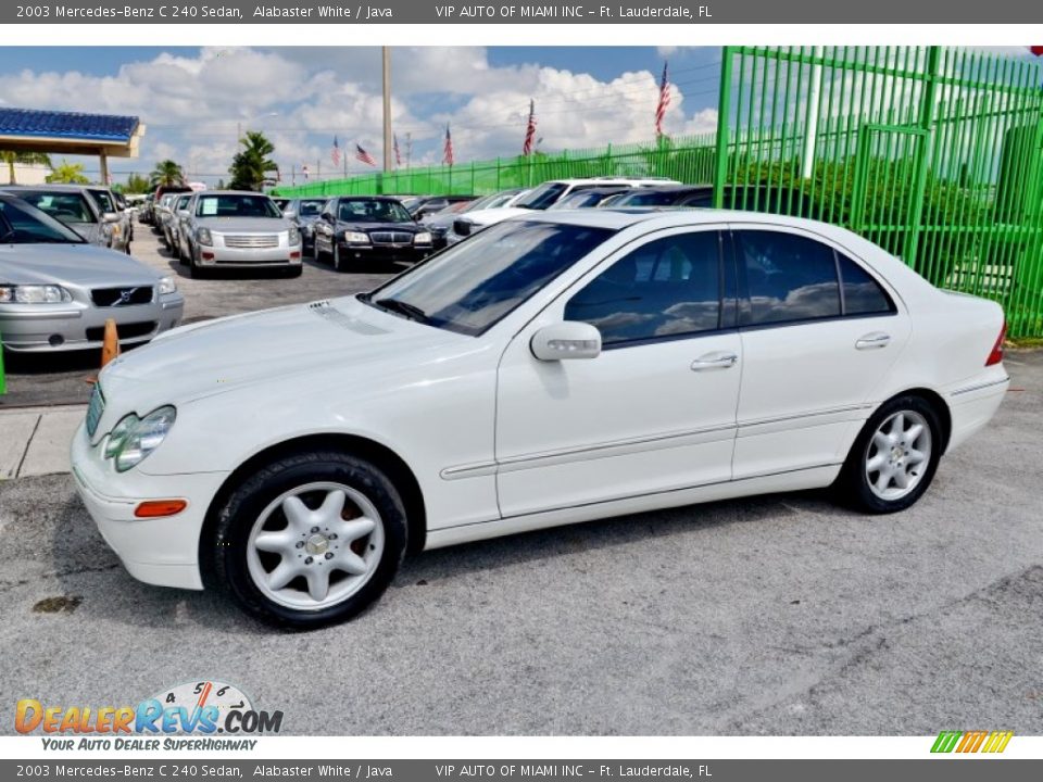 2003 Mercedes-Benz C 240 Sedan Alabaster White / Java Photo #5