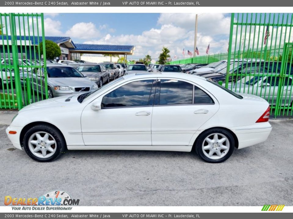 2003 Mercedes-Benz C 240 Sedan Alabaster White / Java Photo #6
