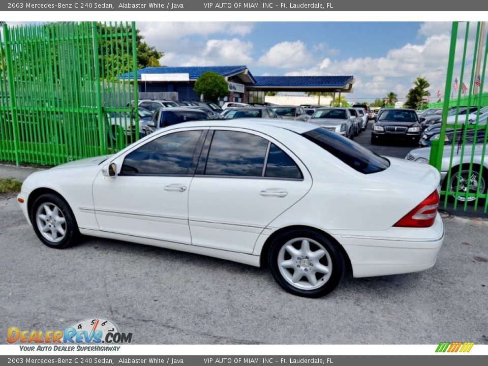 2003 Mercedes-Benz C 240 Sedan Alabaster White / Java Photo #7
