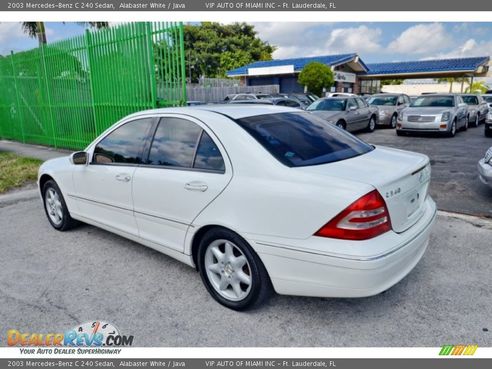 2003 Mercedes-Benz C 240 Sedan Alabaster White / Java Photo #8