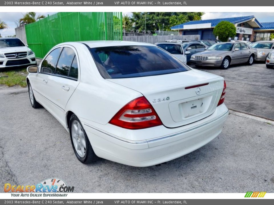 2003 Mercedes-Benz C 240 Sedan Alabaster White / Java Photo #9