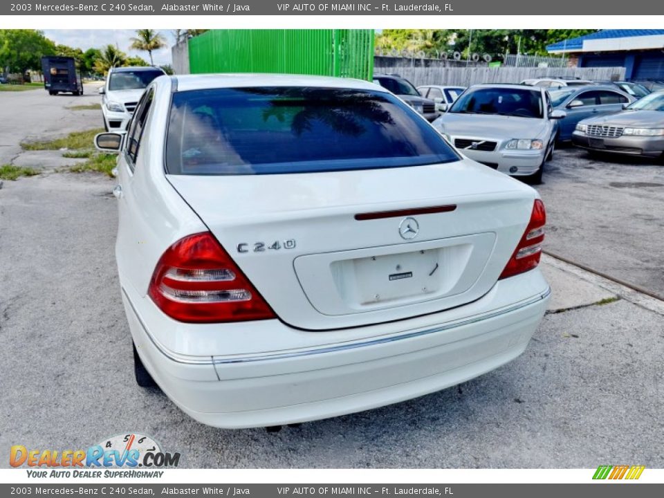 2003 Mercedes-Benz C 240 Sedan Alabaster White / Java Photo #10