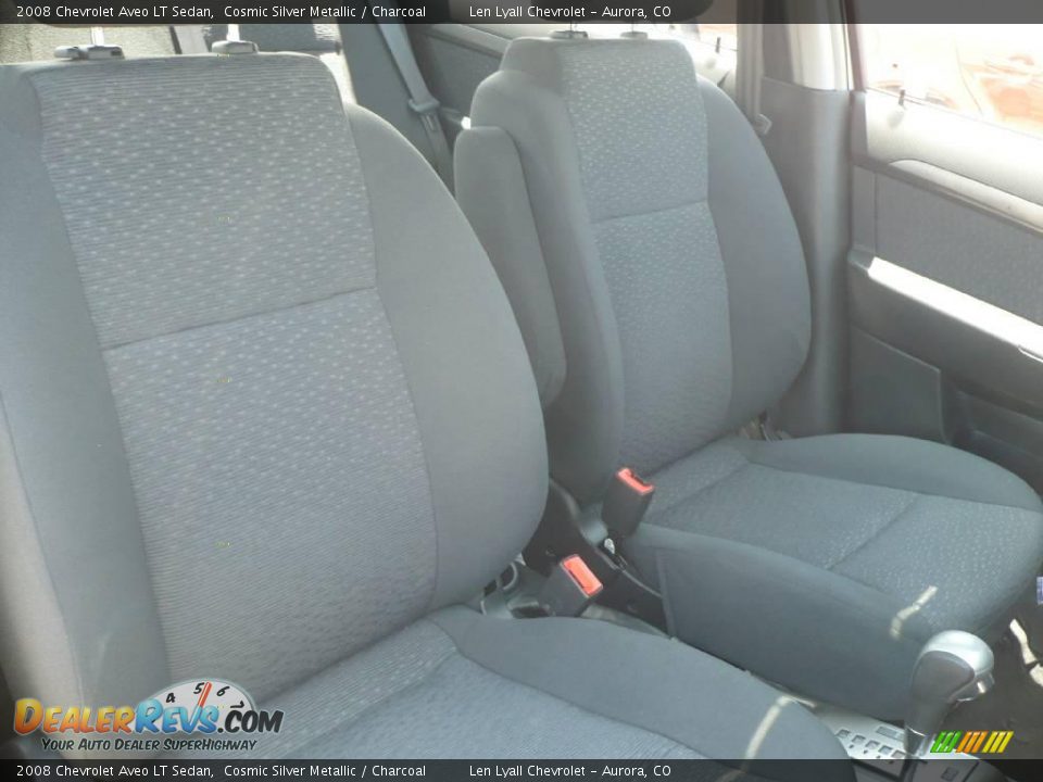 2008 Chevrolet Aveo LT Sedan Cosmic Silver Metallic / Charcoal Photo #13