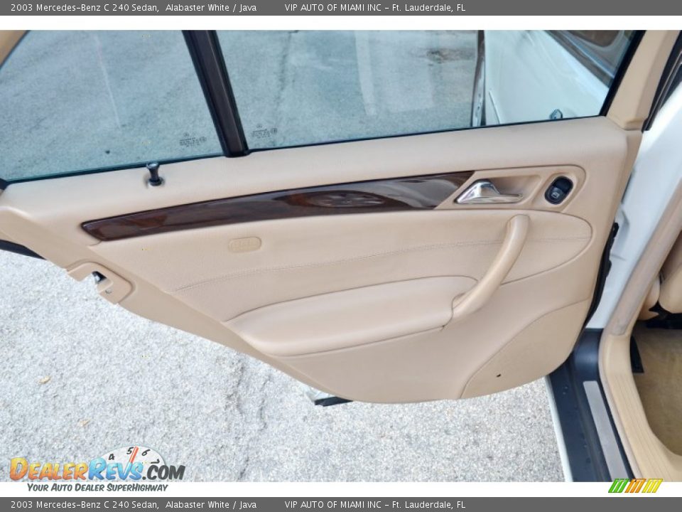 2003 Mercedes-Benz C 240 Sedan Alabaster White / Java Photo #12