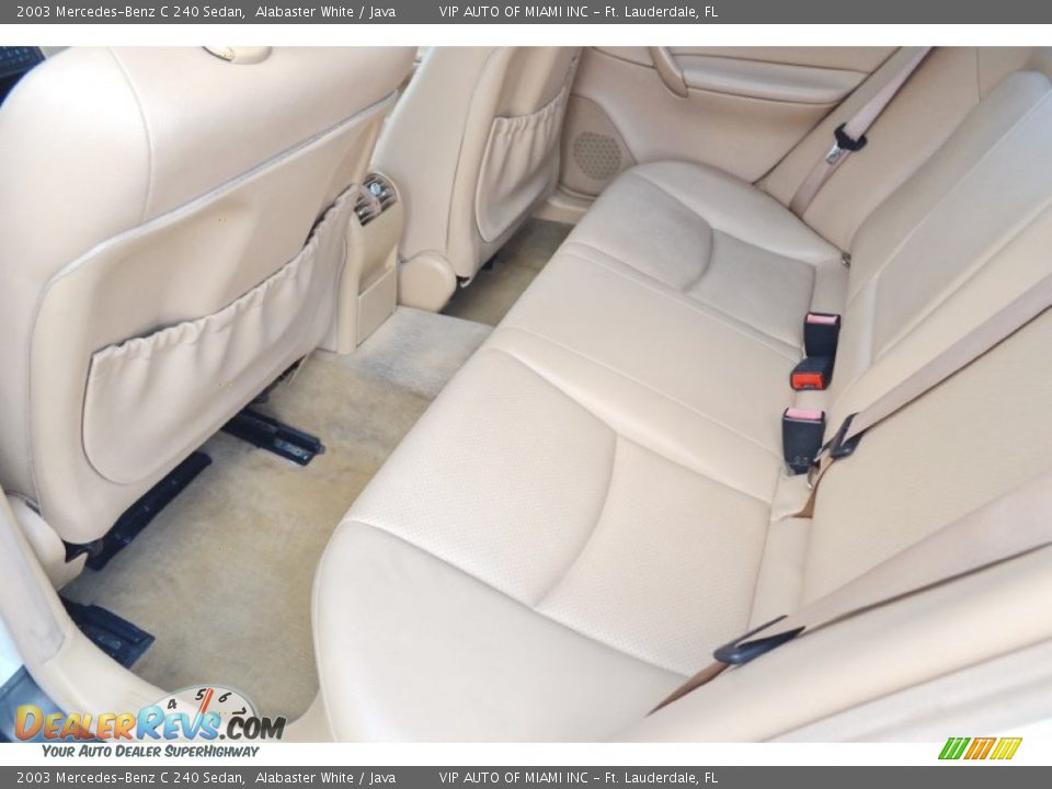 2003 Mercedes-Benz C 240 Sedan Alabaster White / Java Photo #13