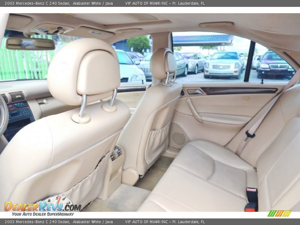 2003 Mercedes-Benz C 240 Sedan Alabaster White / Java Photo #14