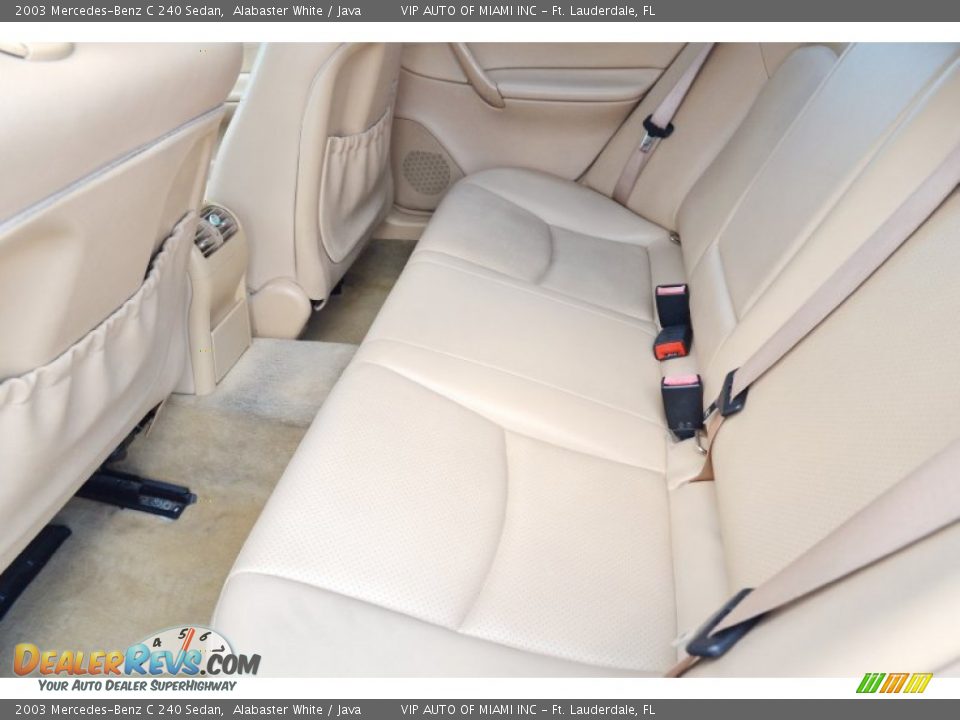 2003 Mercedes-Benz C 240 Sedan Alabaster White / Java Photo #15