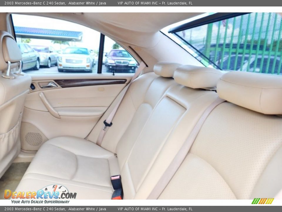 2003 Mercedes-Benz C 240 Sedan Alabaster White / Java Photo #16
