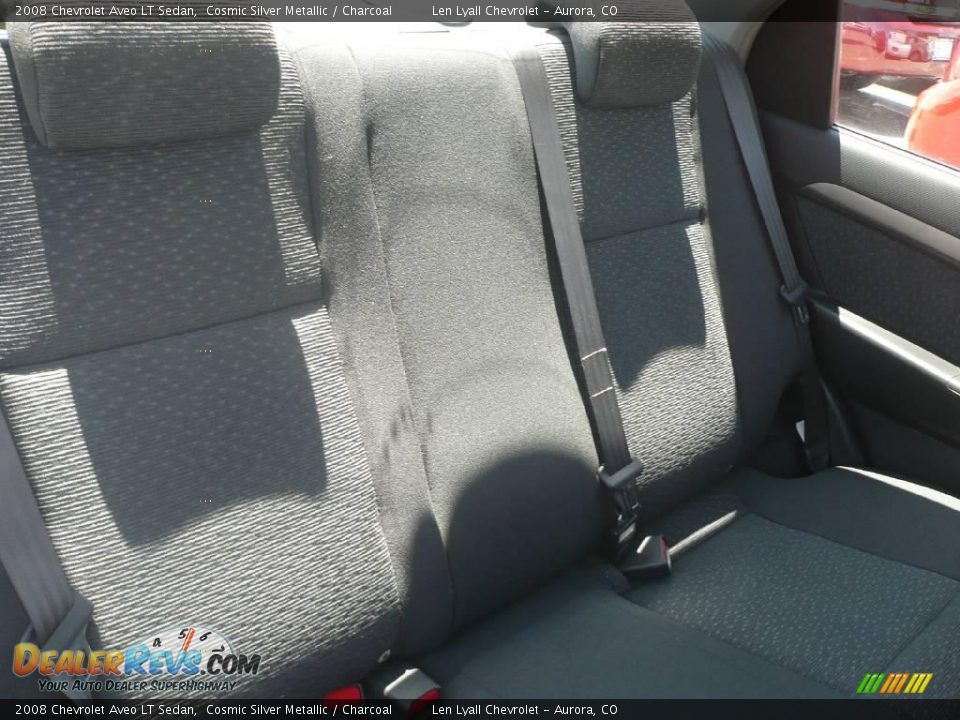 2008 Chevrolet Aveo LT Sedan Cosmic Silver Metallic / Charcoal Photo #14