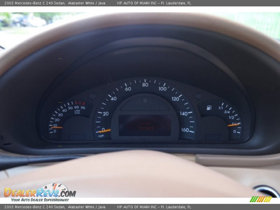 2003 Mercedes-Benz C 240 Sedan Alabaster White / Java Photo #20