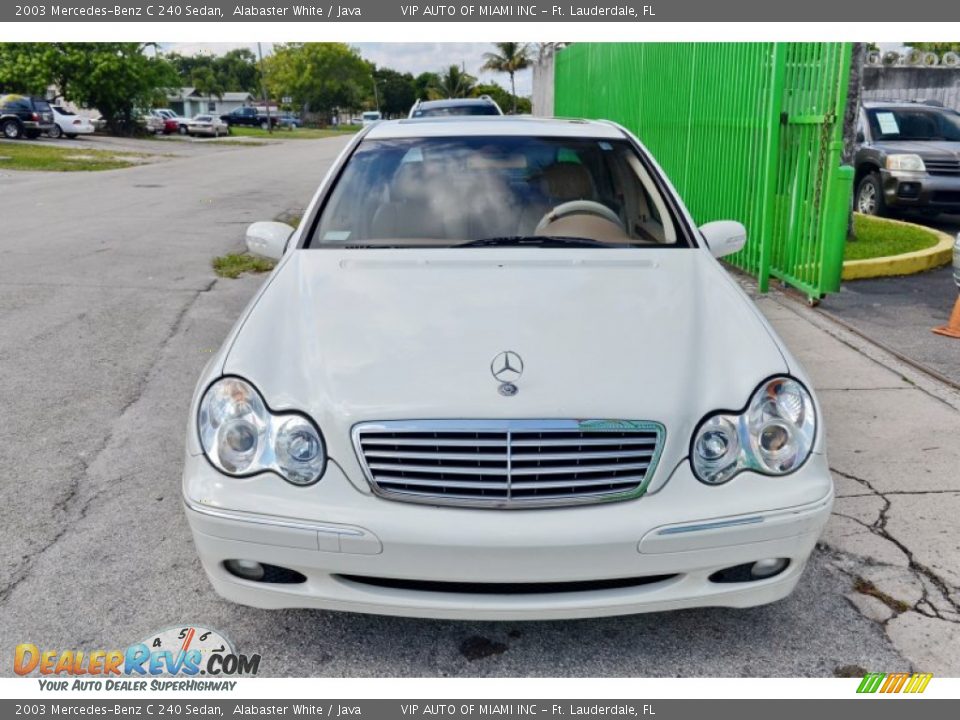 2003 Mercedes-Benz C 240 Sedan Alabaster White / Java Photo #21