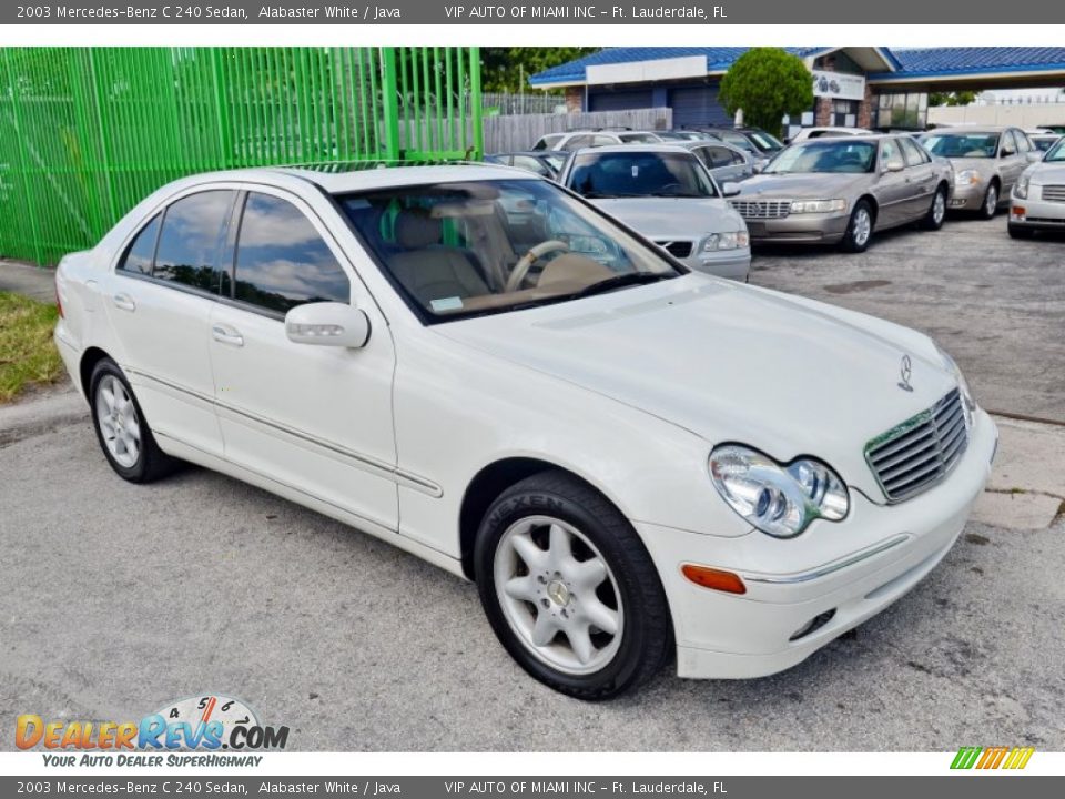 2003 Mercedes-Benz C 240 Sedan Alabaster White / Java Photo #23