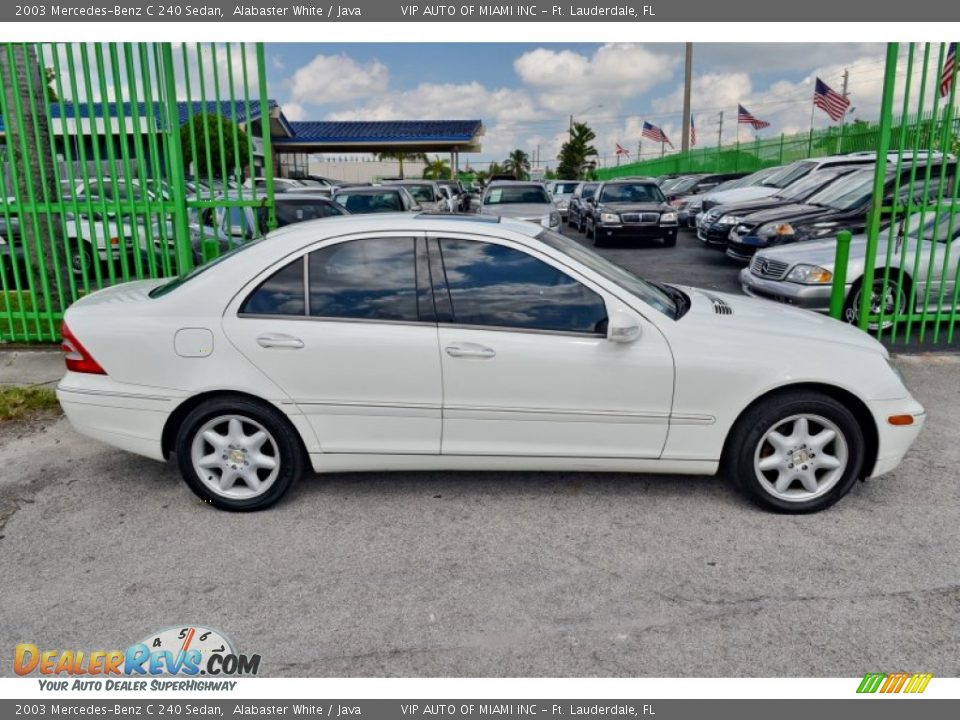 2003 Mercedes-Benz C 240 Sedan Alabaster White / Java Photo #26