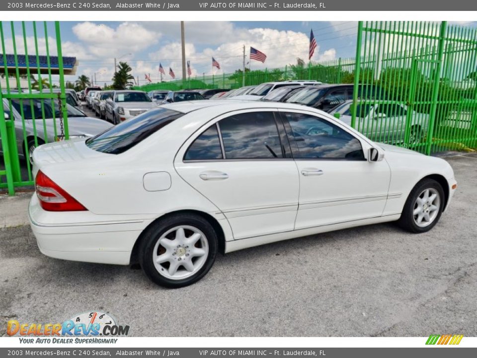 2003 Mercedes-Benz C 240 Sedan Alabaster White / Java Photo #27